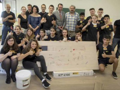 Schulklasse auf Schulprojektwoche Schulklasse auf Schulprojektwoche